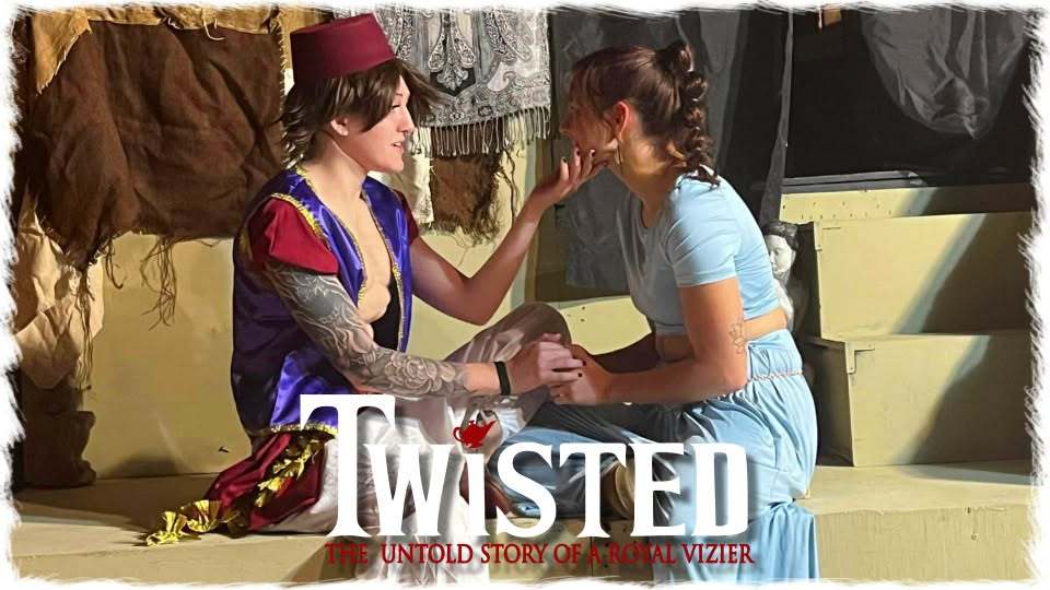 Twisted promo photo — the prince in a fez shares a tender moment with the princess